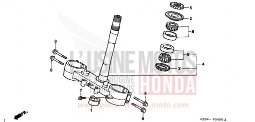 STEERING STEM CR250RX de 1999